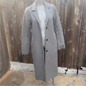 Abercrombie & Fitch Gray Women's Long Coat- dad coat size S